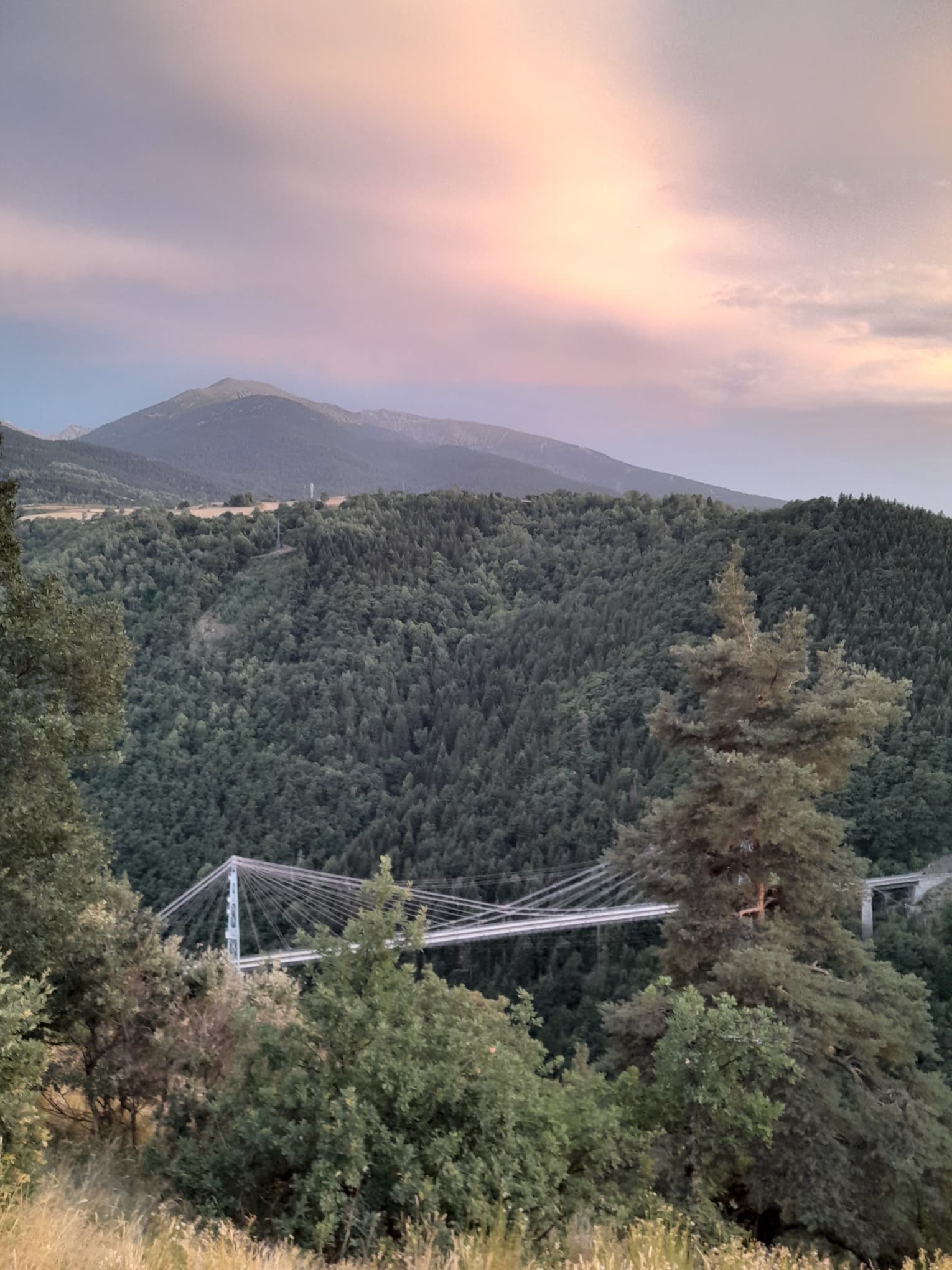 Zonsondergang in de PyreneeÃ«n