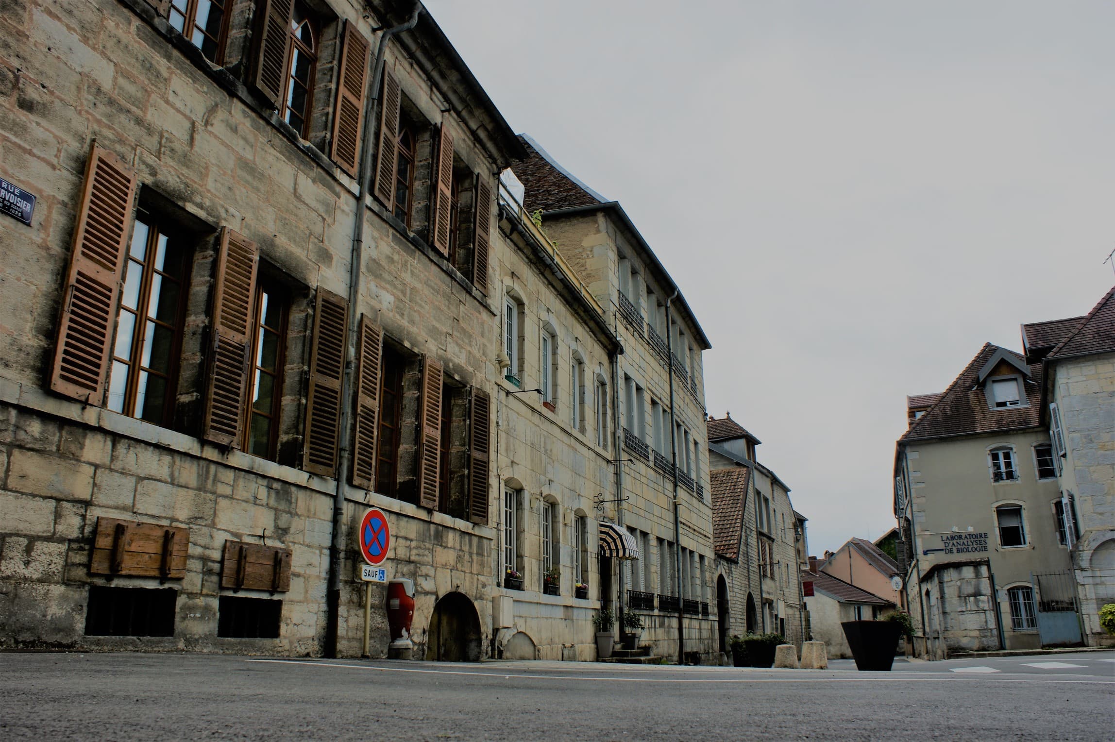 Straat in Baume les Dames