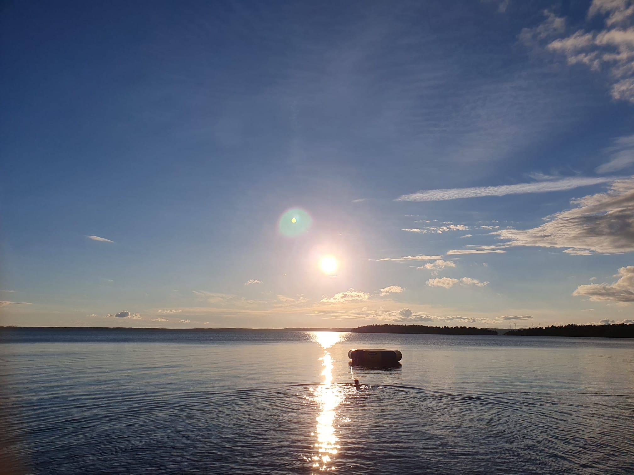 Zonsondergang in zweden